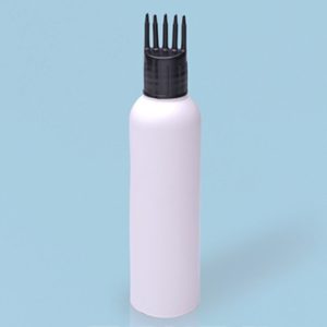 Hair oil bottle with comb