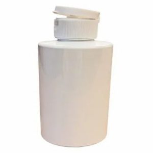 HDPE bottle with flip cap