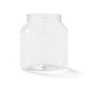 Pet jar ribbed